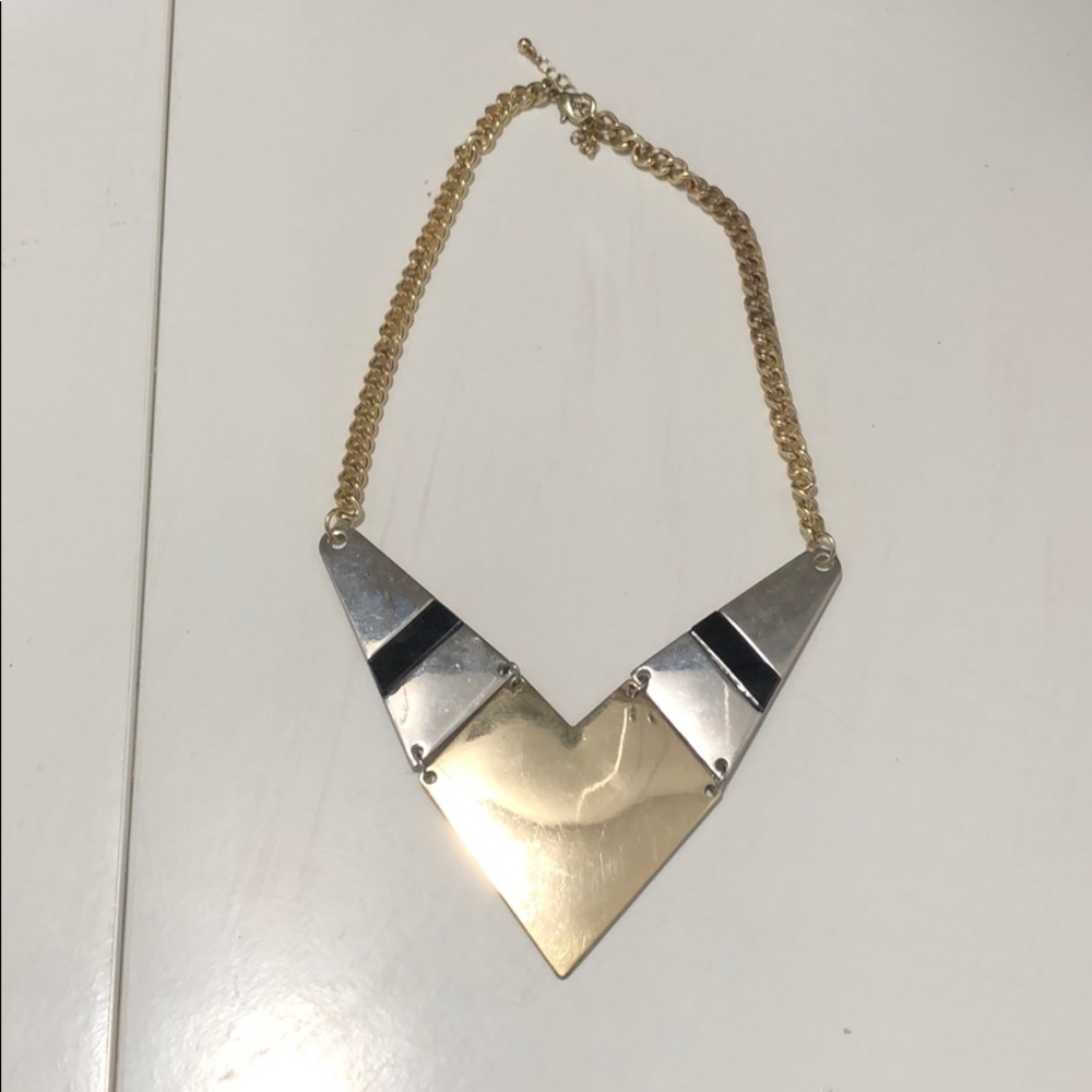 Gold silver retro costume jewelry necklace